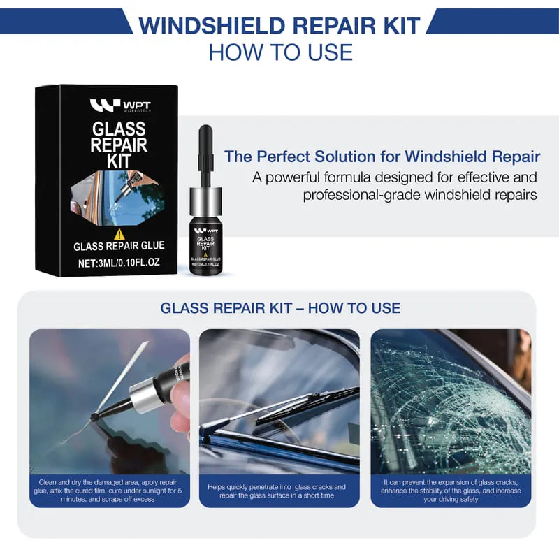 WIZ® NANOSHIELD AUTO GLASS REPAIR KIT INSTANTLY 2025